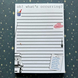 Oh What&#39;s Occurring A6 Notepad | Gavin and Stacey Inspired Notepad | Gavin and Stacey Gifts Stationery | Gavin and Stacey Notebook