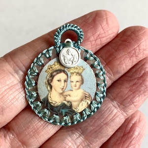 Relíquia Papal - Papa Bento XV - Escapulário Minha Mãe Minha Confiança