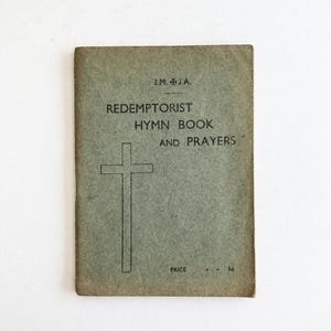Redemptorist Hymn Book and Prayers -Vintage Irish Religious Booklet