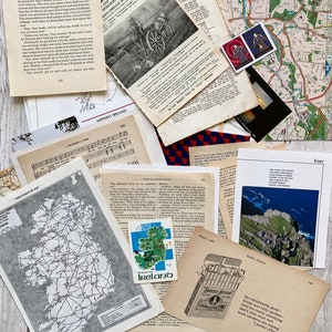 Ireland Paper Pack, 70+ Irish Vintage Ephemera and Pictures for Crafting