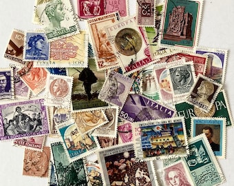 50 Italy Postage Stamps #3, What You See Is What You Get!