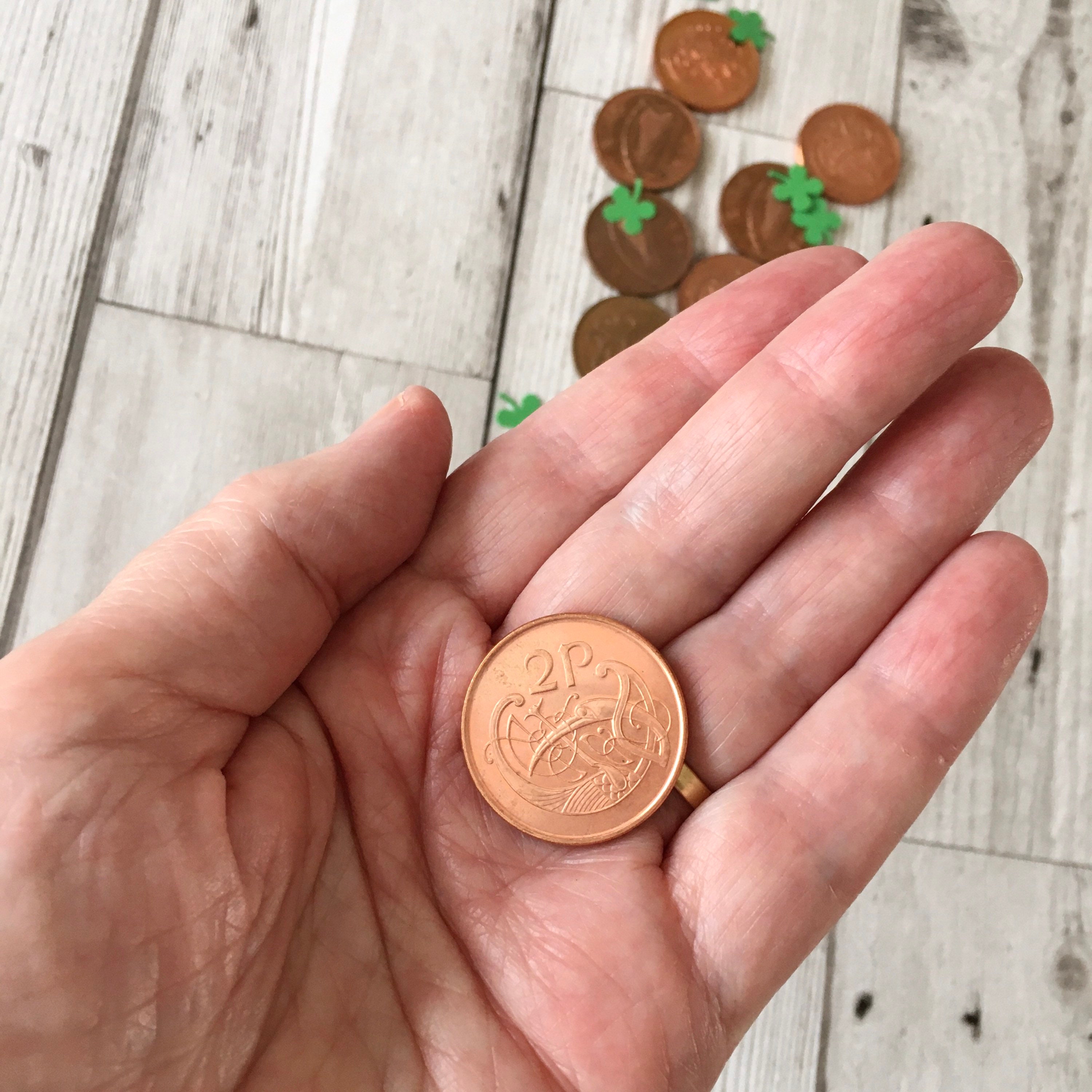 Irish Coins Pack 9 Celtic Design 2p Penny Coins From Ireland Etsy Ireland