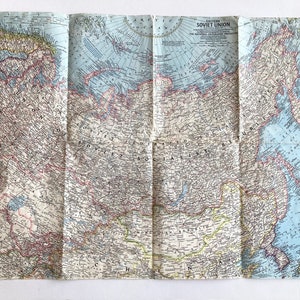 1967 Ost Russland Sowjetunion Nationale Geographische Karte