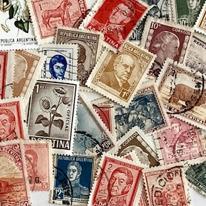 30 Sellos de Argentina #1, ¡Lo que ves es lo que obtienes!