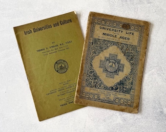Antique Irish History Booklets – University Life & Irish Universities and Culture
