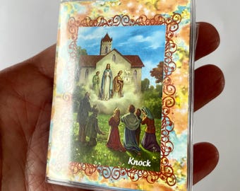 Irish Rosary Beads & Our Lady of Knock Devotional Wallet