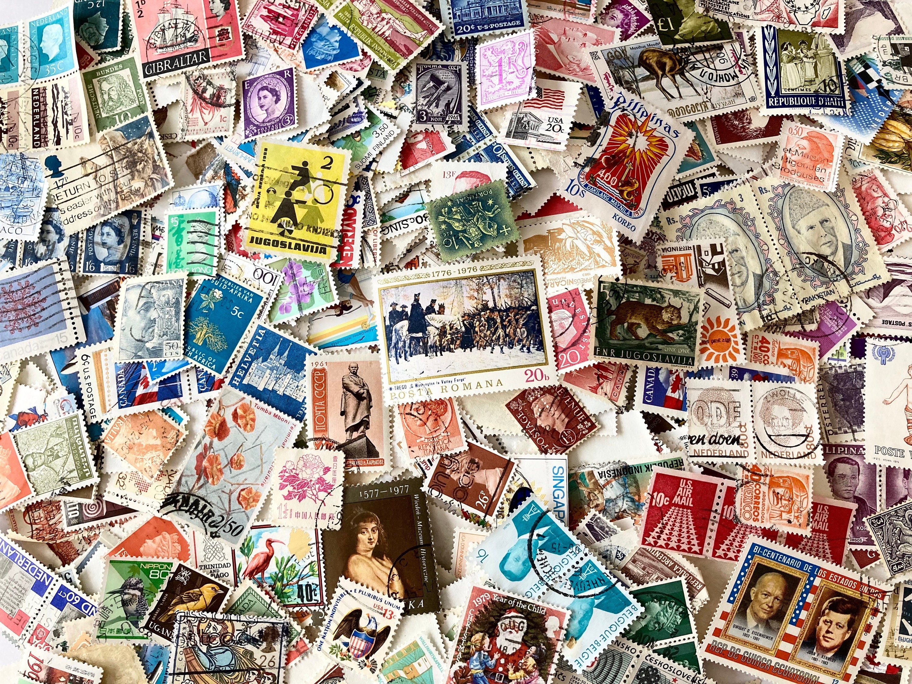 Worldwide Stamp Collection Packs - 35 or 75 Postage Stamps, What You See Is What You Get!