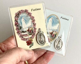 Our Lady of Fatima Laminated Prayer Cards 2-sided Holy Cards - HC9-010 ...