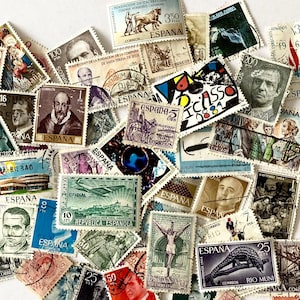50 Spanish Stamps #2, What You See Is What You Get!