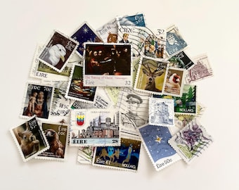 Colección de sellos de Irlanda: 35 sellos irlandeses usados únicos #2