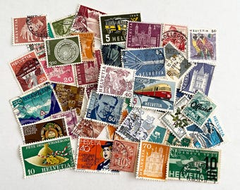 40 Switzerland Stamps #1, What You See Is What You Get!