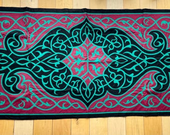 Large Vintage Altar Cloth - Irish Nuns Hand Stitched Ecclesiastical Cloth