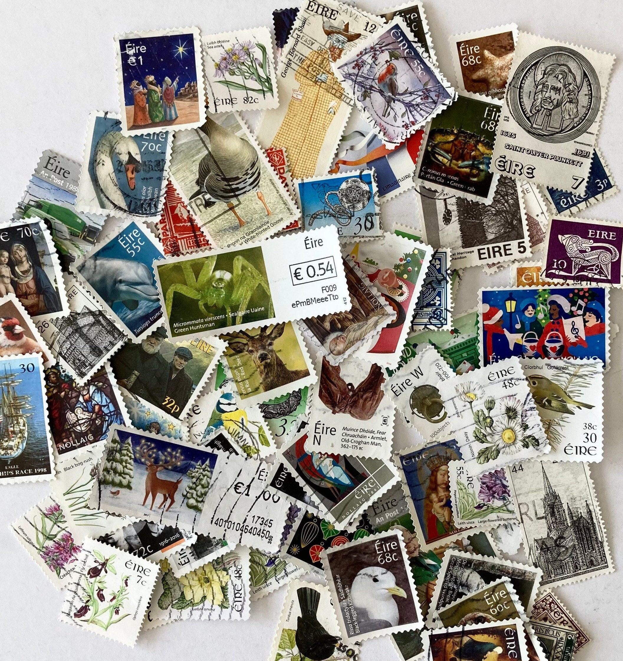 Printable Rare Postage Stamps Sticker Pack, Cricut Postal Stickers Bundle  for Laptops, Collecting and Letter Decoration 