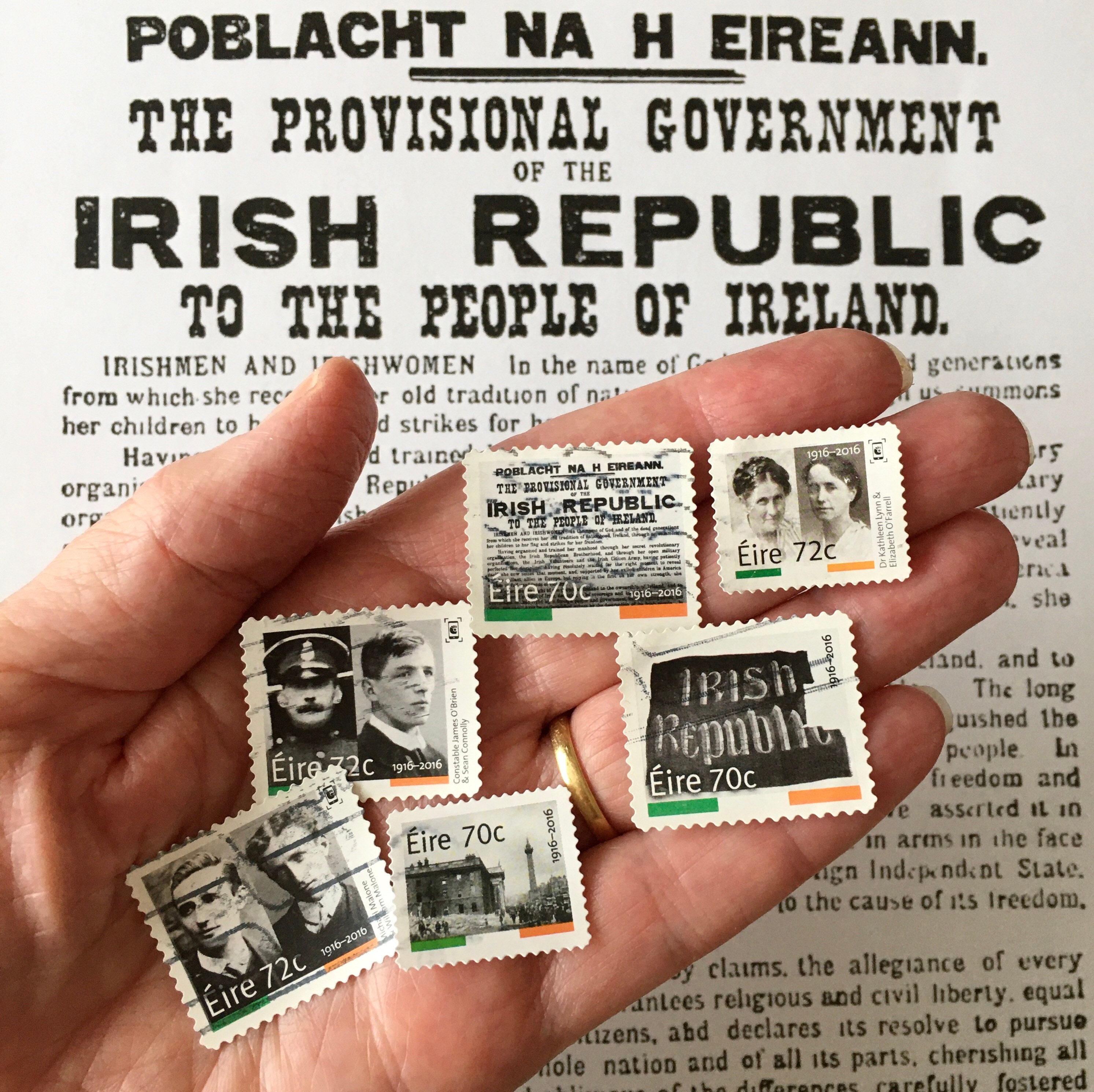 Ireland Stamps 25 Used Irish Stamps Commemorating The 1916 Etsy