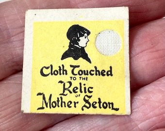 St. Elizabeth Ann Seton Vintage Relic Card - Mother Seton Guild