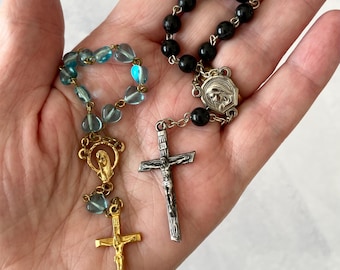 Vintage One Decade Rosaries - Our Lady and Sacred Heart