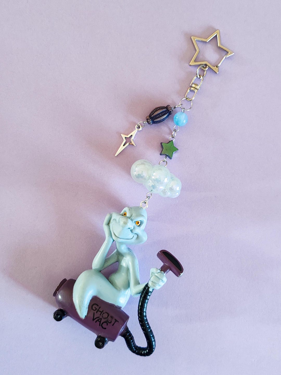 Keychain / Bag Charm - Casper the Ghost - Blue and Purple - Vintage ...