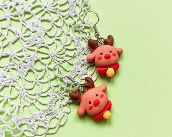 Rodolf the Christmas Reindeer Earrings