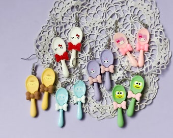 Kawaii spoon earrings