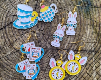 Alice in Wonderland earrings