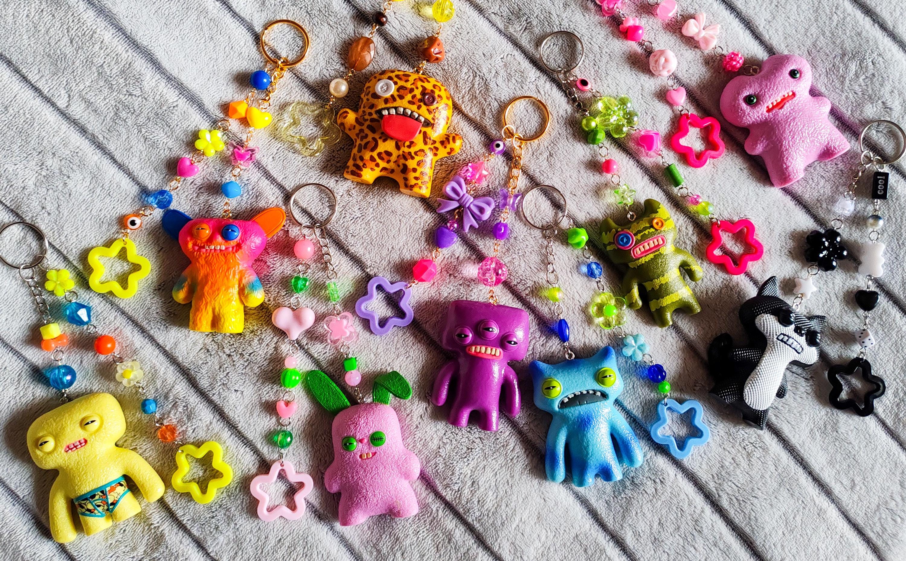 Fuggler Keychains, Monster Figurines, Upcycled Toys - Various