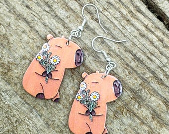 Pendientes de carpincho