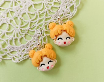 Sailor Moon head earrings