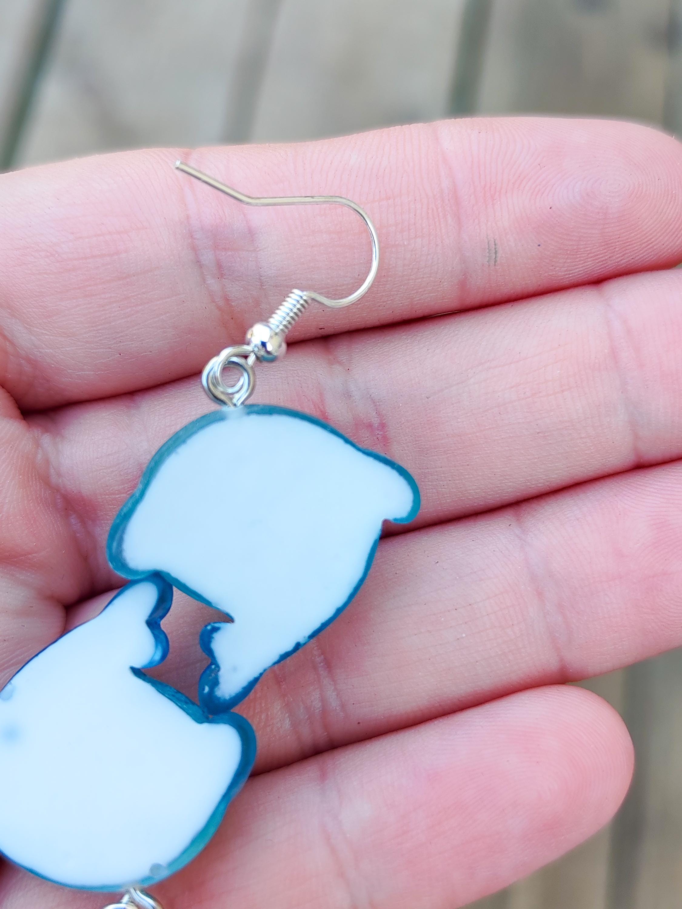 かわいいエイのイヤリング - Etsy 日本
