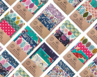 Award-Winning Beeswax Wraps, Made by hand in the UK, Pine Resin-Free, Certified Food Safe