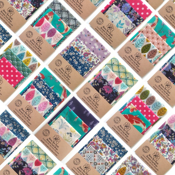 HANDMADE Reusable Beeswax Food Wraps, Certified Food Safe wax wrap, XXL Bread Wrap, Hostess Gift, Birthday Presents, Eco Friendly Gifts
