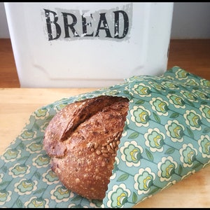 XXL Bread Wrap, Reusable Beeswax Food Wraps, Certified Food Safe wax wrap, Hostess Gift, Birthday Presents, Eco Friendly Gifts