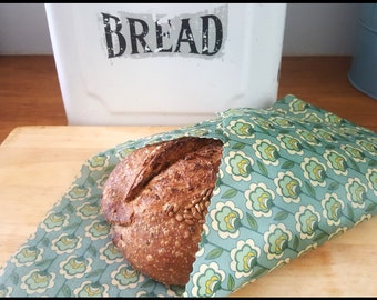 XXL Bread Wrap, Reusable Beeswax Food Wraps, Certified Food Safe wax wrap, Hostess Gift, Birthday Presents, Eco Friendly Gifts