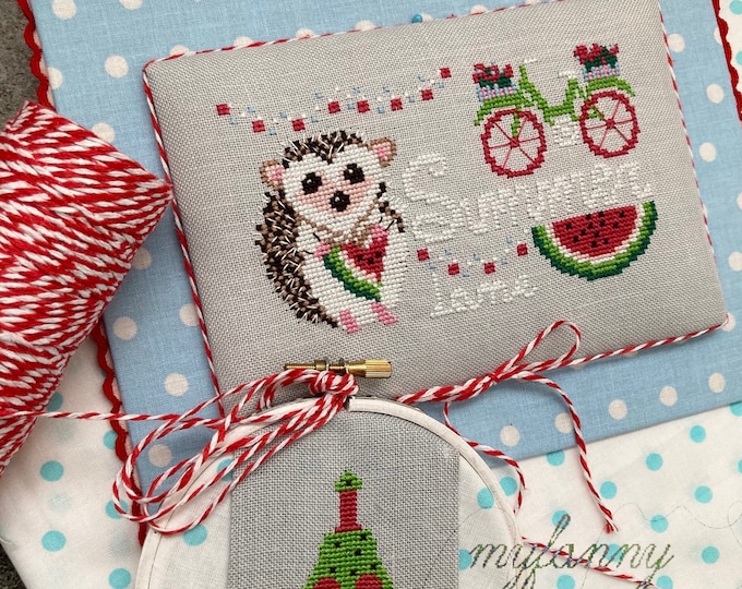 Four Seasons Cross Stitch Pattern Landscape Nature Winter Spring Summer ...