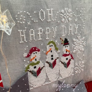 Oh Happy Day - Instant Download PDF Cross Stitch pattern
