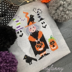 Instant Download PDF Cross Stitch pattern - The Witch&#39;s Best Friends