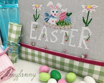Instant Download PDF Cross Stitch Pattern - Cute Little Spring-easter ...