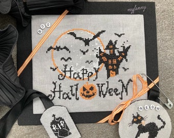 Happy Halloween - Instant Download PDF Cross Stitch pattern