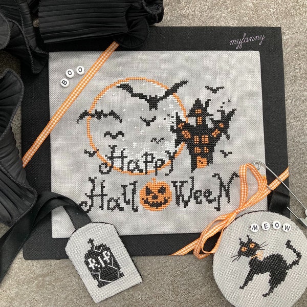 Happy Halloween - Instant Download PDF Cross Stitch pattern