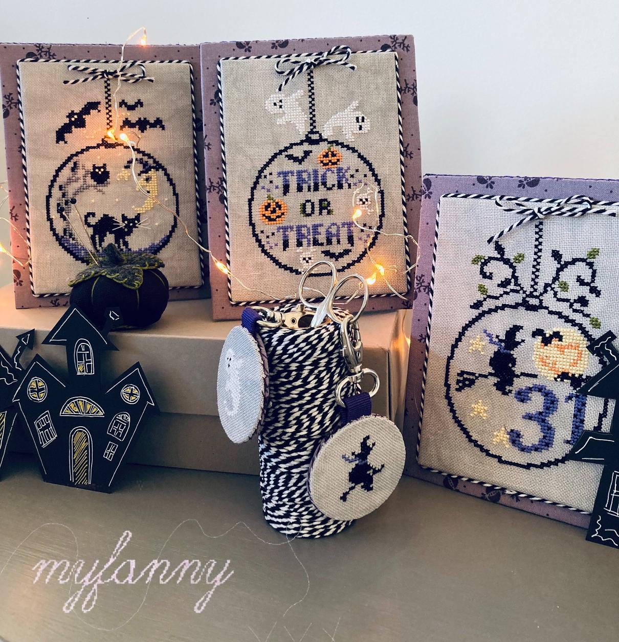 Instant Download PDF Cross Stitch Pattern - Halloween Ornaments - Cross ...