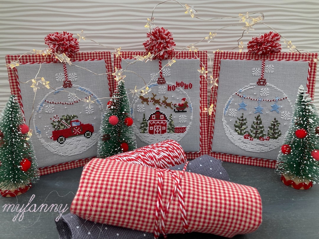 Instant Download PDF Cross Stitch Pattern - the Christmas Ornaments 2 ...
