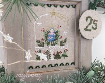 Instant Download PDF Cross Stitch pattern - Nativity