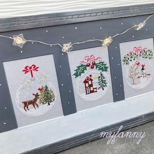 Instant Download PDF Cross Stitch pattern - The Christmas Ornaments 1