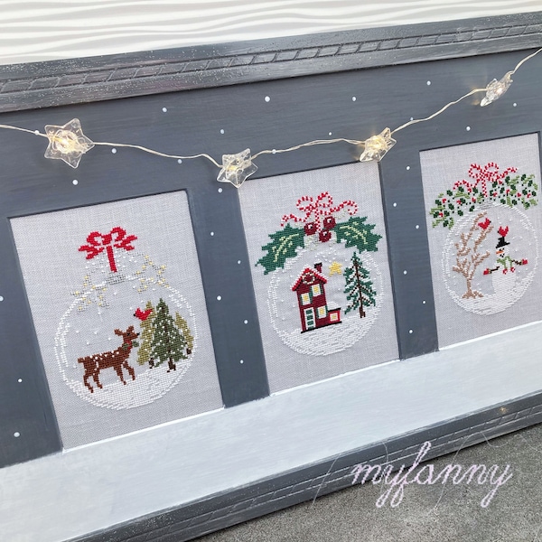Sofortiger Download PDF-Kreuzstichmuster - Die Weihnachtsornamente 1