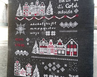 Instant Download PDF Cross Stitch pattern Baby it's cold outside - PDF Cross Stitch Embroidery Pattern