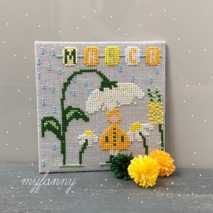 Instant Download PDF Cross Stitch pattern - March