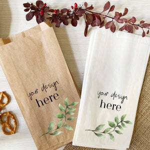 Sacchetti di carta stampati personalizzati con logo personalizzato / Sacchetti di carta Kraft all'ingrosso / Sacchetti regalo / Sacchetti per bomboniere / Confezionamento personalizzato per eventi