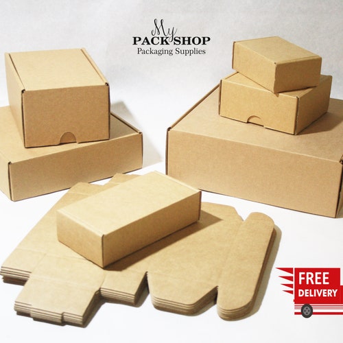 Shipping Boxes Small Package Box for Product Cardboard Boxes Etsy