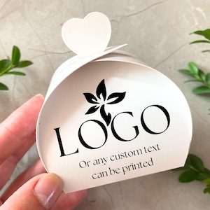 Boîtes imprimées personnalisables pour les petites entreprises| Imprimez votre logo ou votre texte | Emballage respectueux de l'environnement pour les mariages, les événements et les entreprises