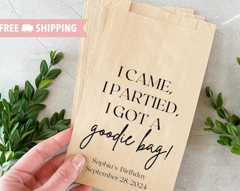 Personalisierte Geburtstagsgeschenktüten: Lustige Partygeschenktüten, individuell bedruckt