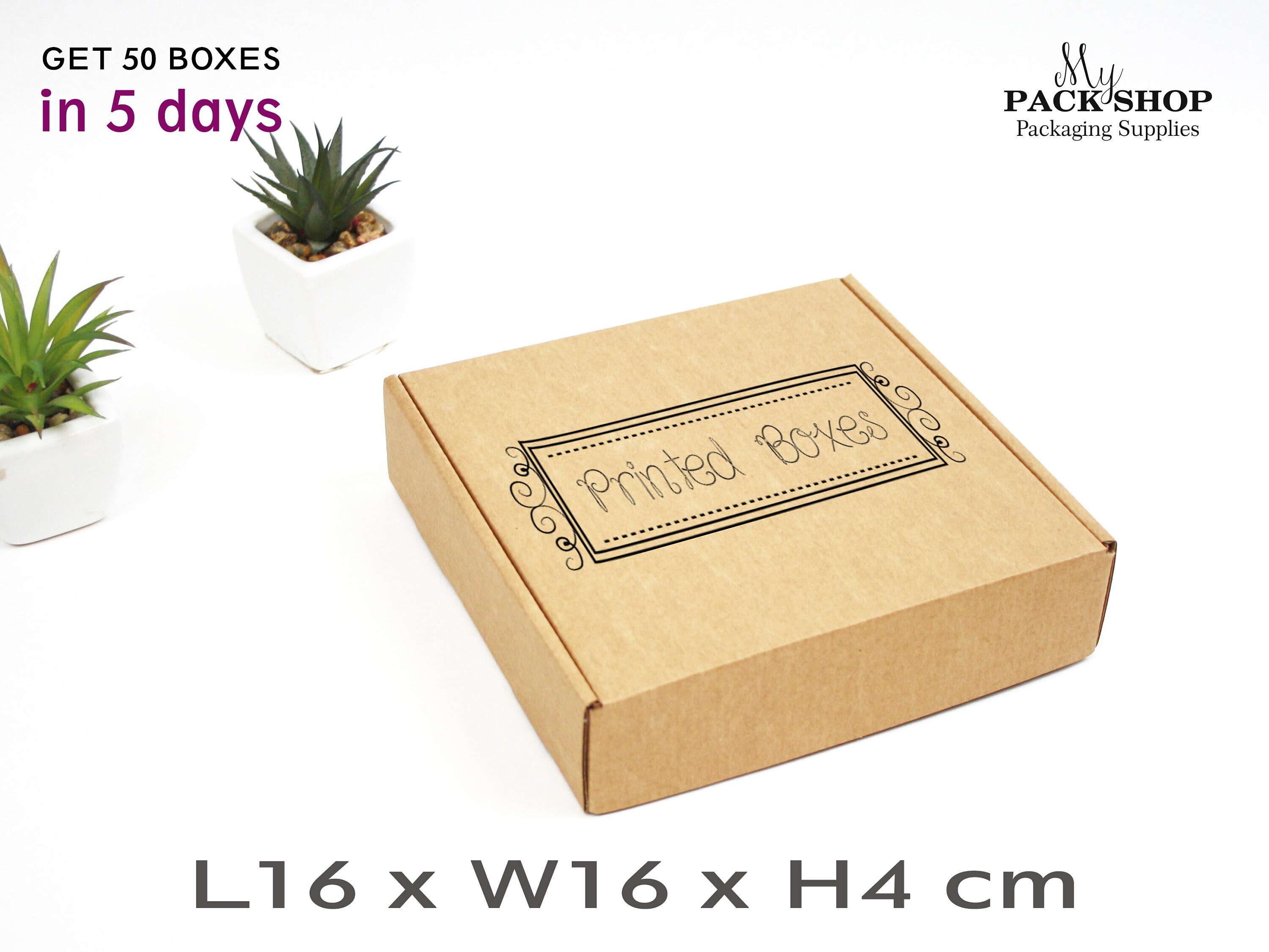 Square Cardboard Shipping Boxes With Lids Kraft Box Packaging Etsy UK